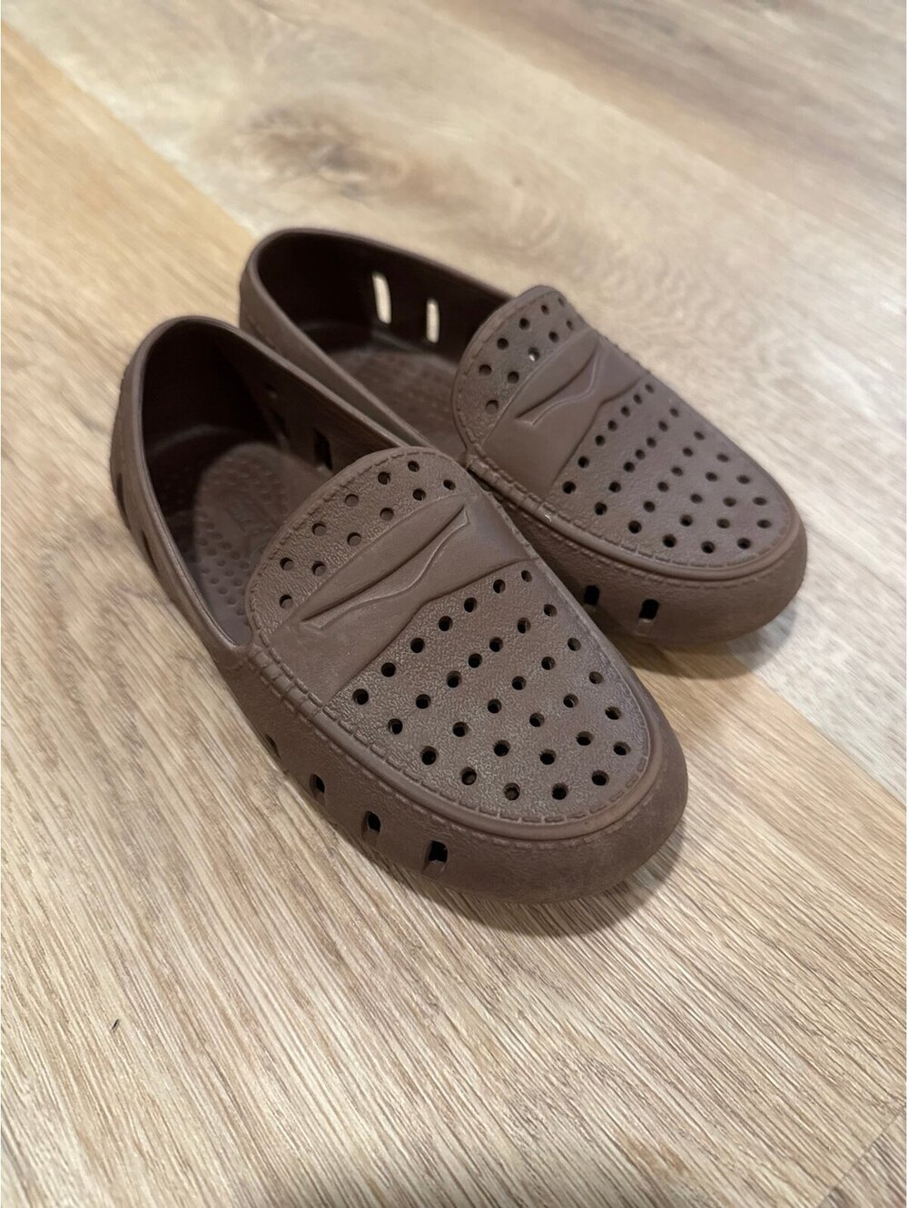 Brown floafers size 9
